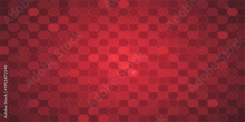 Abstract red mosaic background featuring a seamless geometric square pattern and colorful tile texture design with a vector grid element for a modern wallpaper backdrop