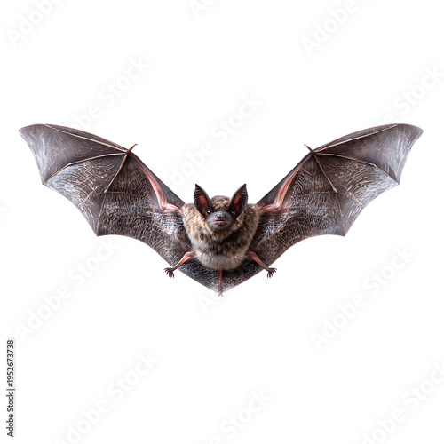 Bat in flight, dark background 
