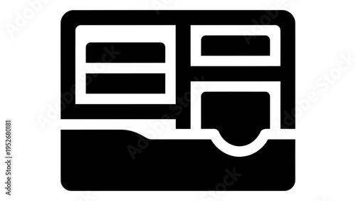 Compact pantry organizer icon for efficient kitchen storage and home organization solutions