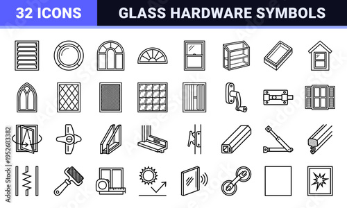 Architectural Fenestration and Glazing Systems Technical Monoline Outlines for Real Estate Development and Residential Construction Design