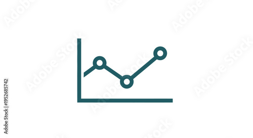 Business graph visual showing fluctuating data trends against a plain white background