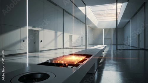 interior of a modern manufacturing 