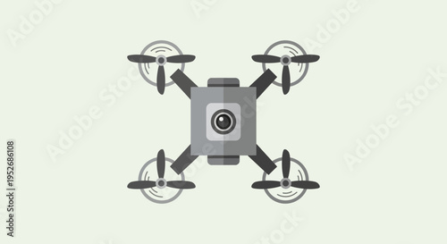Minimalist Drone Illustration: A Modern Take on Aerial Photography and Videography