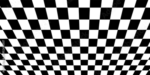 Checkered flag wave on white background design for sport race championship vector illustration. eps10