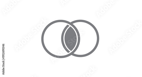 Intertwined Circles Symbolizing Interconnection, Unity, and Seamless Integration Concept