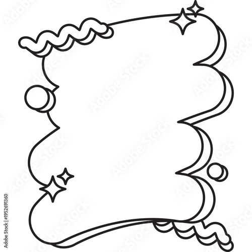 scribble frame border hand drawn shape
