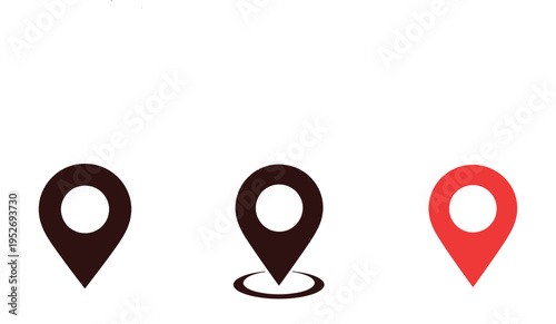 map marker icons bundle, solid and line style location pins, navigation symbols set, geotag and destination indicators, modern vector illustration pack for maps and apps.