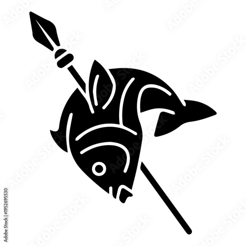 Fish Impaled By Spear