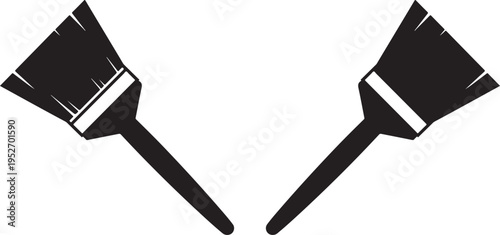 A pair of black and white illustrations of throwing darts with pointed tips and fletching