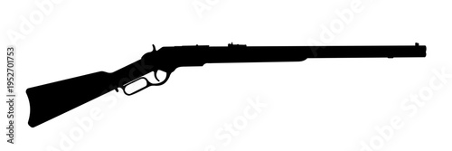 Photos Rifle silhouette isolated - ilustracja wektorowa