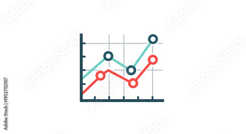 Business and Financial Data Visualization Illustrating Trends and Performance Metrics.