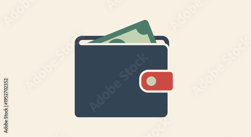 Wallet illustration: a visual representation of personal finances and money management