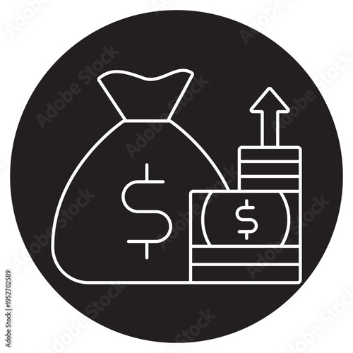 Limited Funds Icon, Budget Constraint Illustration, Financial Limitation Icon, Low Budget Concept Graphic, Funding Shortage Design, vector