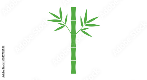 Wallpaper Mural Vector bamboo icon, green plant illustration Torontodigital.ca
