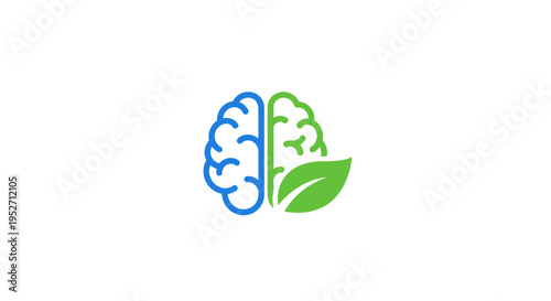 Brain and nature: a combination that represents a healthy mind and environmental awareness