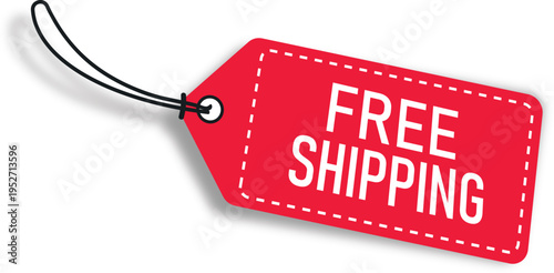 Label Hang Tag With Text Free Shipping