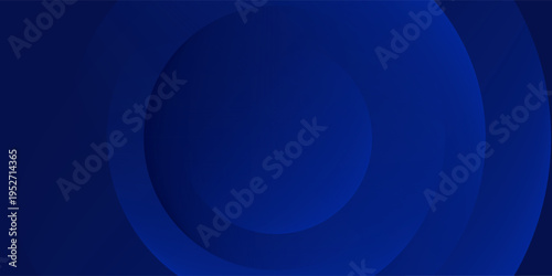 Abstract blue circle line banner background. design blue geometric  art.