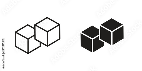 Sugar icons. Vector illustration. Editable stroke. Isolated icon suitable for web,