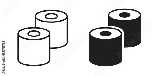 Sushi icons. Vector illustration. Editable stroke. Isolated icon suitable for web,