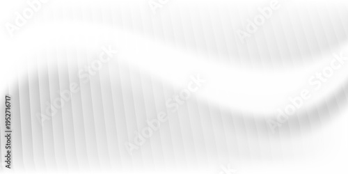 Metallic abstract wavy stripes background. Shiny metal striped surface. Abstract futuristic white silver architecture background.