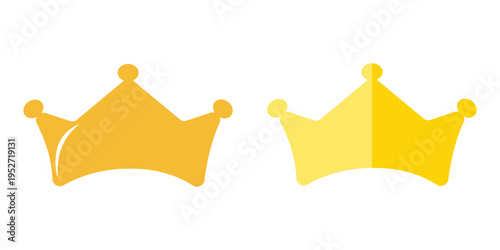 Golden crowns illustration