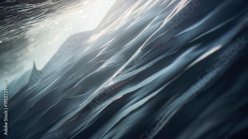 A photo of a shark's gills underwater.