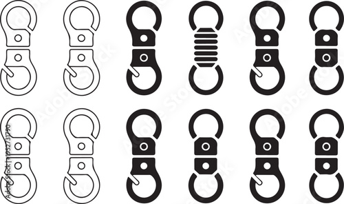 Keychains and carabiners for accessories and attachments