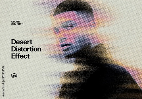 Desert Storm Distortion Effect Mockup