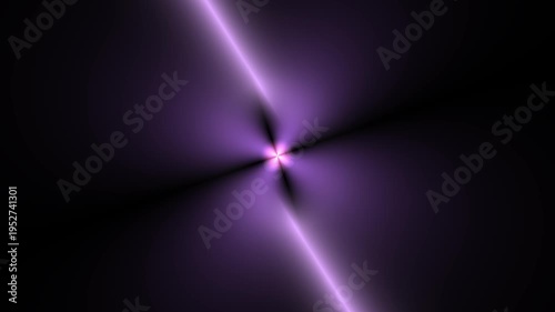 Purple Light Beams Radiating Outward.