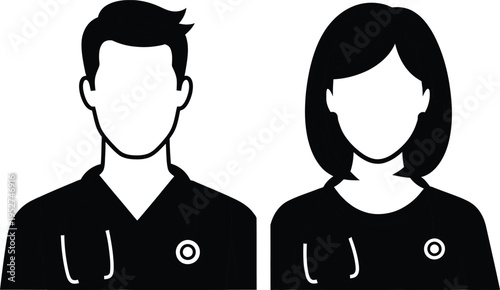 Medical professionals illustration