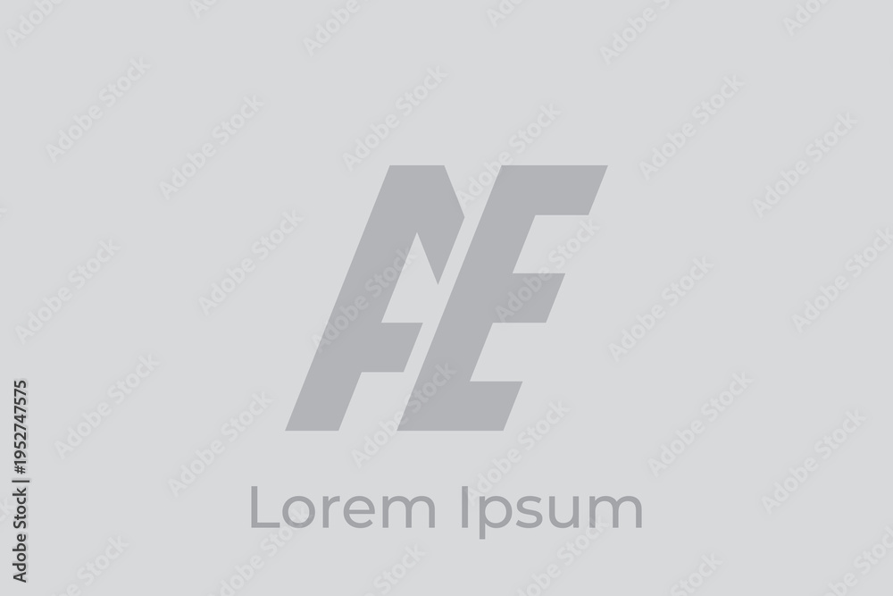 Obraz premium AE abstract logo