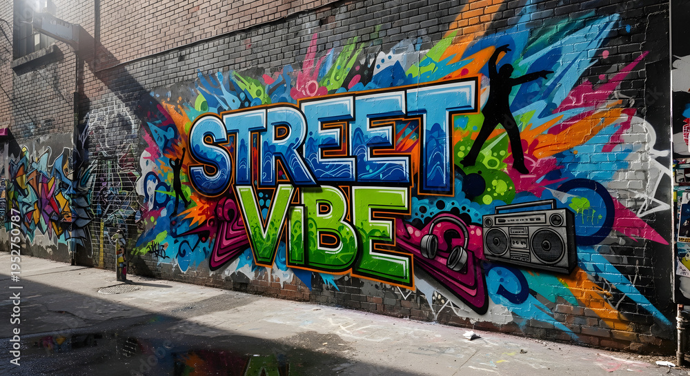 Obraz premium Colorful graffiti with 
