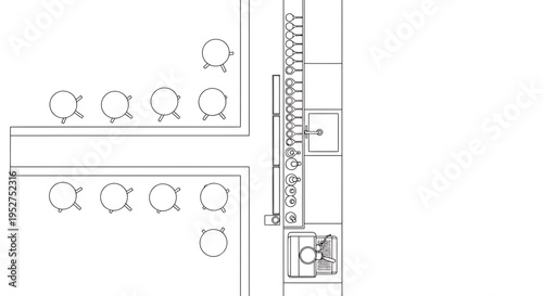 Set of 13 office furniture icons vector