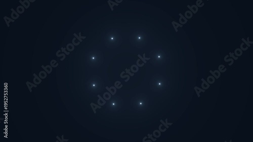 Dark background with white specks pattern.