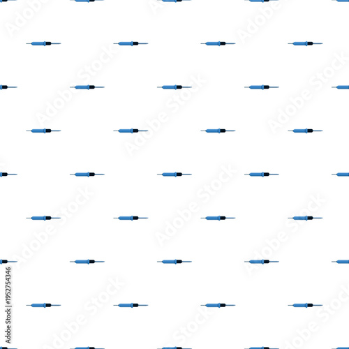 Soldering irons forming a repeating pattern on a white background for electronic repair and diy