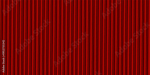 Panorama of Red Corrugated metal background and texture surface or galvanize steel