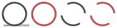 Free Download Circular Progress Ring Set Design. - GFXLoad