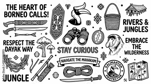 Borneo Jungle Exploration: Dayak Culture, Wildlife, and Adventure