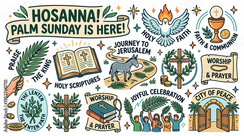 Palm Sunday Celebration: Hosanna, Holy Week, Jerusalem Journey