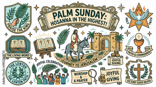 Palm Sunday Jesus Journey Jerusalem Worship Celebration