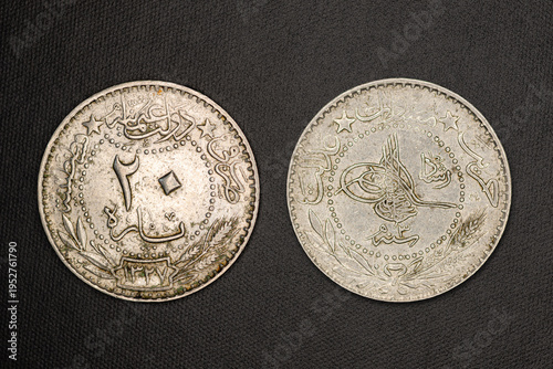 Wallpaper Mural Ottoman Empire 20 Para coin  Mehmed V "Reshat" right of Toughra Torontodigital.ca