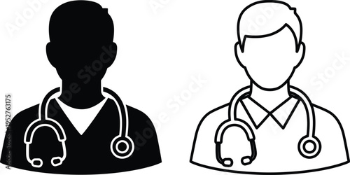 Medical professionals illustration