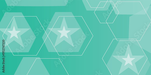 Mint green hexagon pattern background looks like honeycomb vector illustration modern graphic lighting effect.