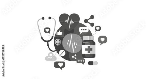 A cheerful woman works on her laptop, radiating positivity and focus. Perfect for illustrating remote work, digital lifestyle, and online learning con