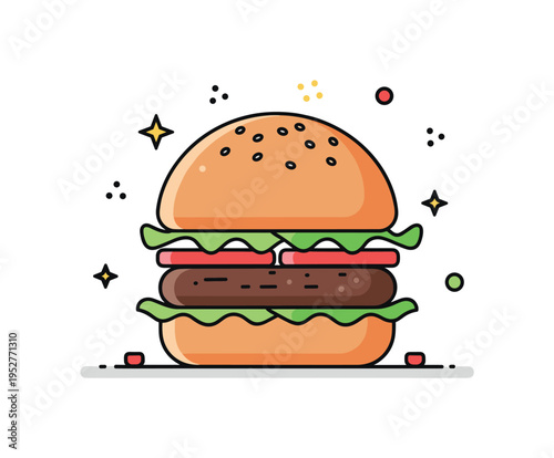 Meat free burger alternative featuring a plant based patty layered with lettuce and tomato inside a soft bun, expressing innovation in modern vegetarian