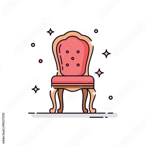 Vintage furniture gem small ornate chair with carved legs and subtle shine accents highlighting craftsmanship, symbolizing enduring quality and classic style.