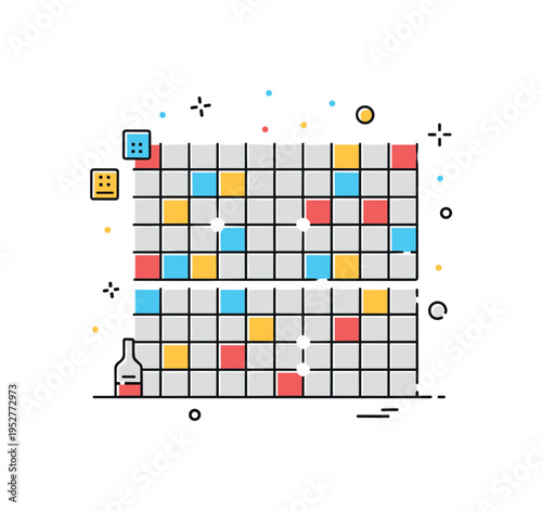 Kitchen mosaic tile concept featuring small uniform squares forming a cohesive pattern block, conveying cleanliness and modern interior design. Subtle light