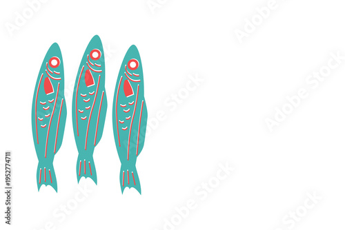 Art & Illustration Asian Cuisine Vector Set: Sushi, Wok Noodles, Street Food Banner Collection for Restaurant Advertising