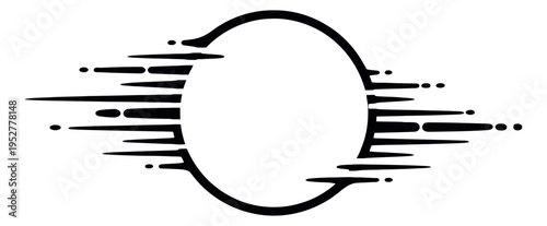 Dynamic graphic illustration of a speed effect frame depicting acceleration for modern graphic design