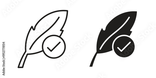 Hypoallergenic tested icon Line Design Vector Illustration. Solid Black icons